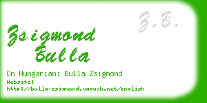 zsigmond bulla business card